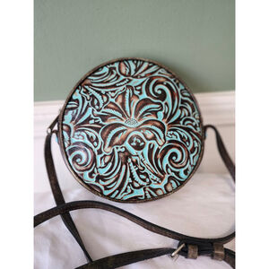Patricia Nash Crossbody Bag One Size Brown Turquoise